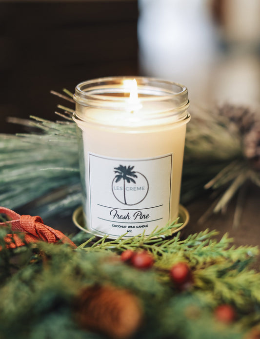 Fresh Pine Scent Coconut Wax Candle