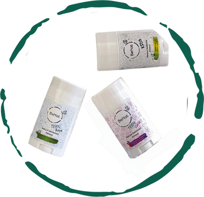 2-Pack all-Natural Deodorants for Kids & Teens