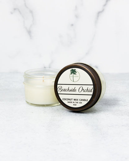 Beachside Orchid Scent Coconut Wax Candle