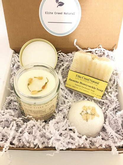 Jasmine Honeysuckle Candle Gift Set