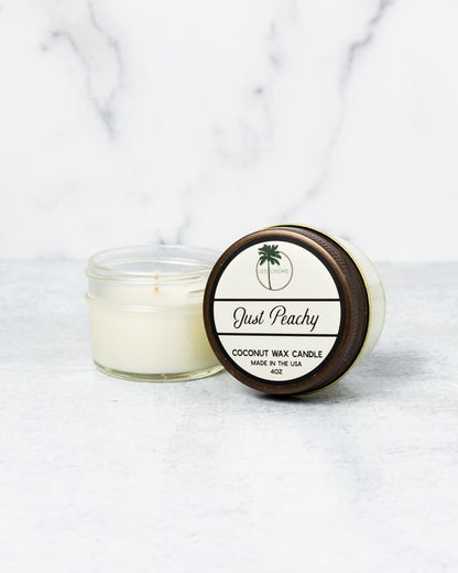 Just Peachy Scent Coconut Wax Candle