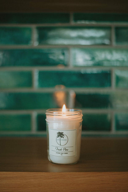 Fresh Pine Scent Coconut Wax Candle